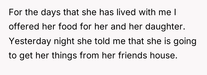 For the days that she has lived with me I...