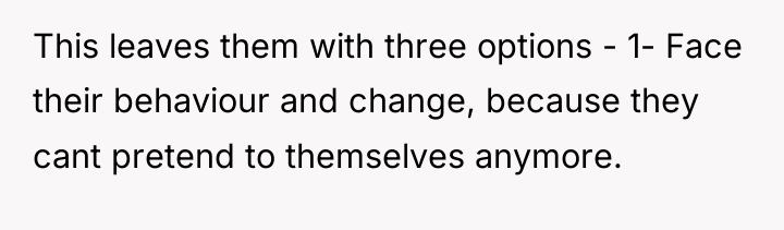 This leaves them with three options - 1- Face their...