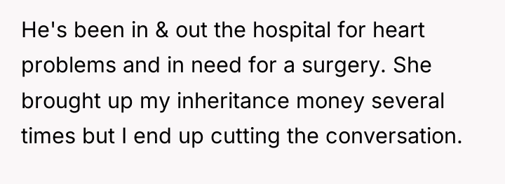 He's been in & out the hospital for heart problems...