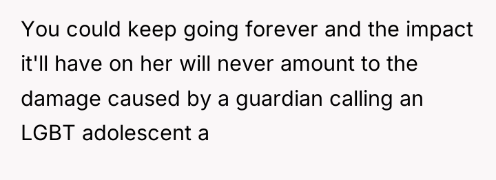 You could keep going forever and the impact it'll have...