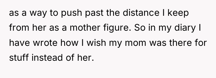 as a way to push past the distance I keep...