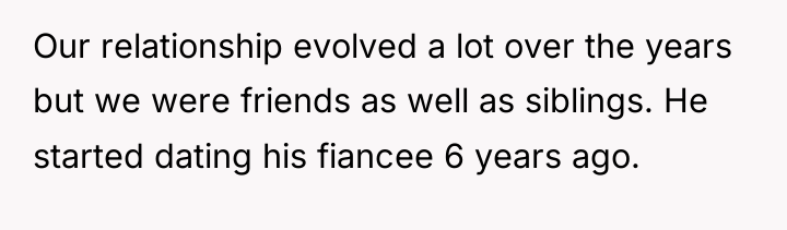 Our relationship evolved a lot over the years but we...
