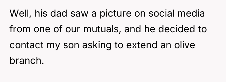Well, his dad saw a picture on social media from...