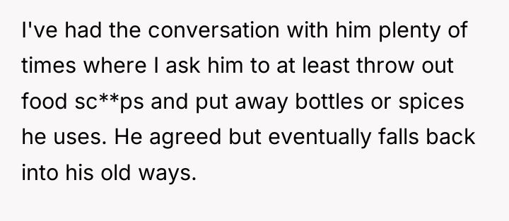 I've had the conversation with him plenty of times where...