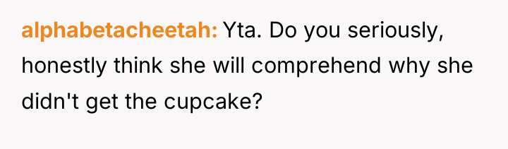 alphabetacheetah Yta. Do you seriously, honestly think she will comprehend...