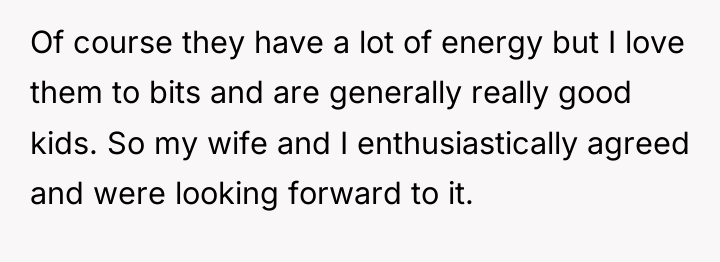 Of course they have a lot of energy but I...