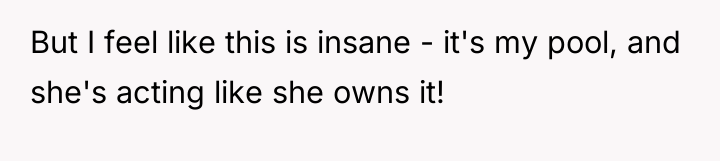 But I feel like this is insane - it's my...