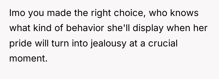 Imo you made the right choice, who knows what kind...