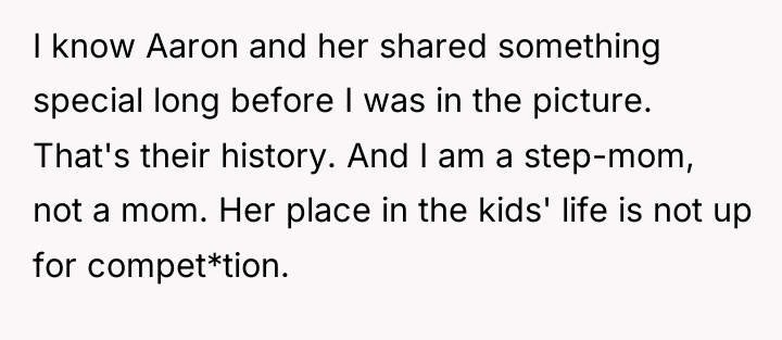 I know Aaron and her shared something special long before...