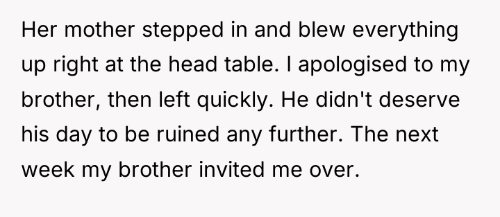 Her mother stepped in and blew everything up right at...