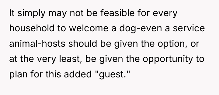 It simply may not be feasible for every household to...