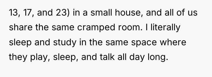 13, 17, and 23) in a small house, and all...