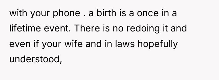 with your phone . a birth is a once in...