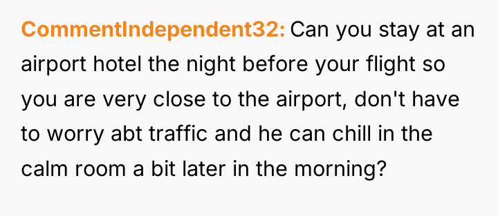 CommentIndependent32 Can you stay at an airport hotel the night...