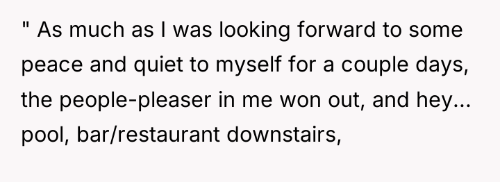 " As much as I was looking forward to some...