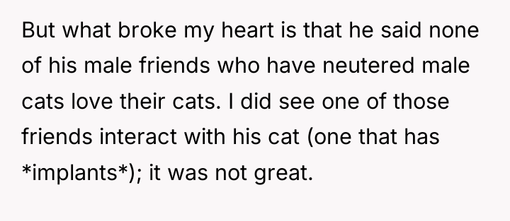 But what broke my heart is that he said none...
