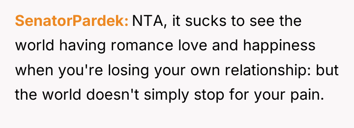 SenatorPardek NTA, it sucks to see the world having romance...