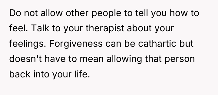 Do not allow other people to tell you how to...