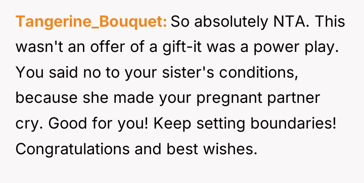 Tangerine_Bouquet So absolutely NTA. This wasn't an offer of a...
