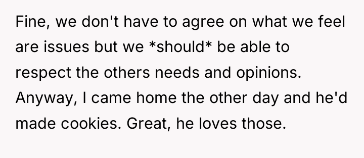 Fine, we don't have to agree on what we feel...