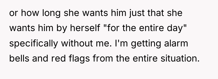 or how long she wants him just that she wants...