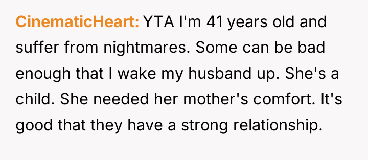 CinematicHeart YTA I'm 41 years old and suffer from nightmares....