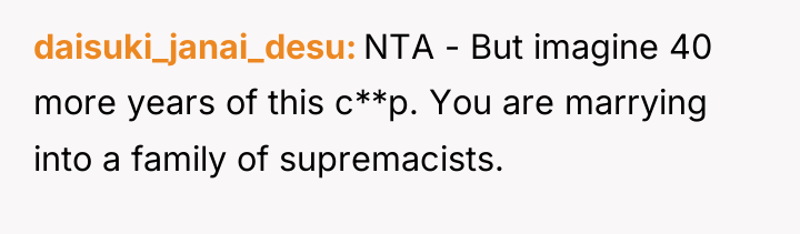 daisuki_janai_desu NTA - But imagine 40 more years of this...