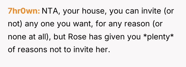 7hr0wn NTA, your house, you can invite (or not) any...
