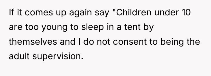 If it comes up again say "Children under 10 are...