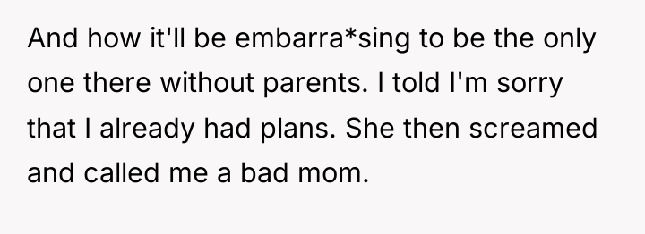 And how it'll be embarra*sing to be the only one...