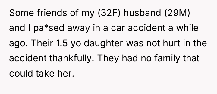 Some friends of my (32F) husband (29M) and I pa*sed...