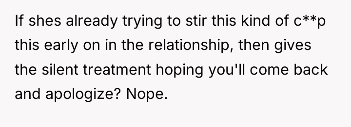 If shes already trying to stir this kind of c**p...