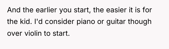 And the earlier you start, the easier it is for...