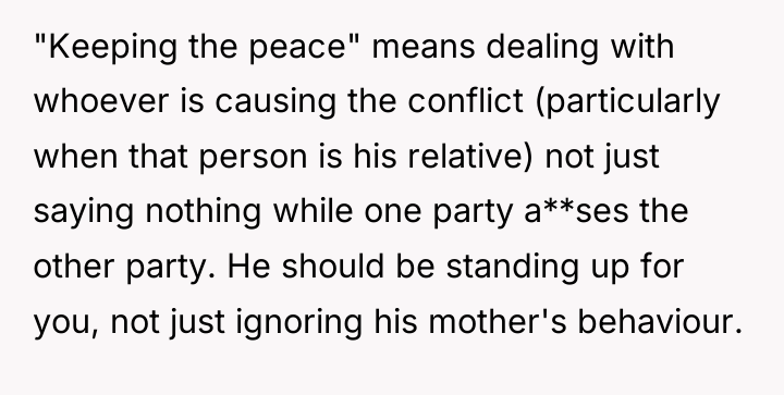 "Keeping the peace" means dealing with whoever is causing the...