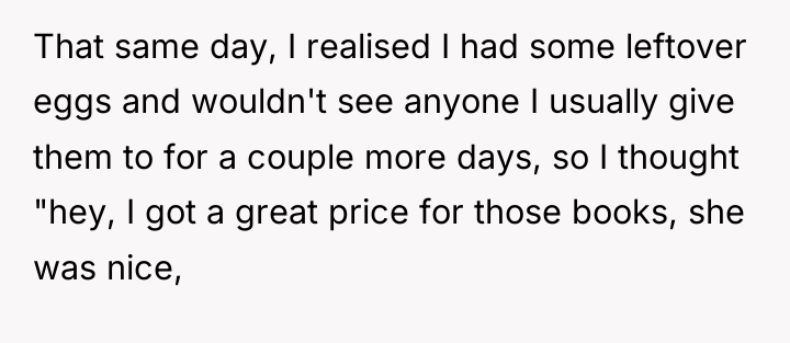 That same day, I realised I had some leftover eggs...