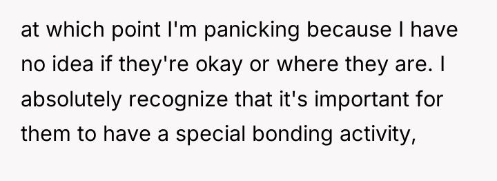 at which point I'm panicking because I have no idea...