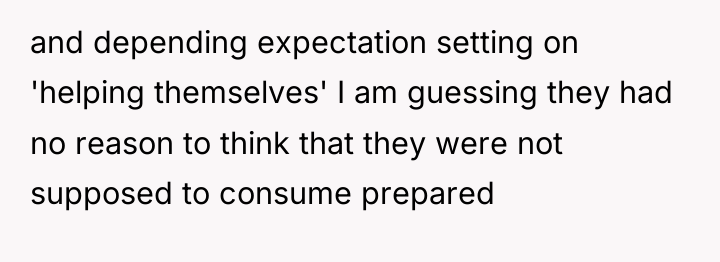 and depending expectation setting on 'helping themselves' I am guessing...