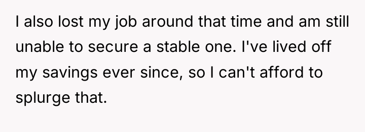 I also lost my job around that time and am...