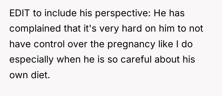 EDIT to include his perspective: He has complained that it's...