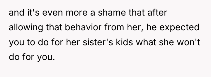 and it's even more a shame that after allowing that...
