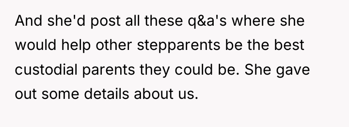 And she'd post all these q&a's where she would help...