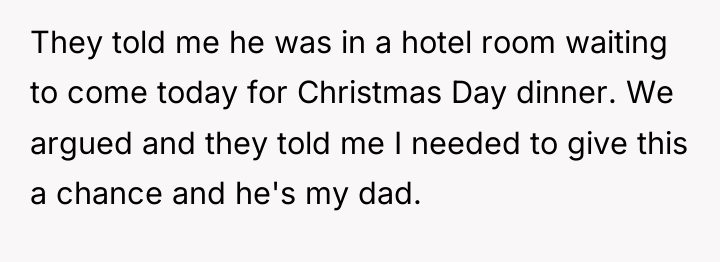 They told me he was in a hotel room waiting...