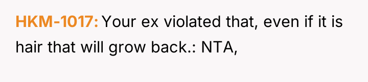 HKM-1017 Your ex violated that, even if it is hair...