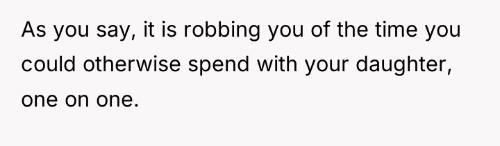 As you say, it is robbing you of the time...