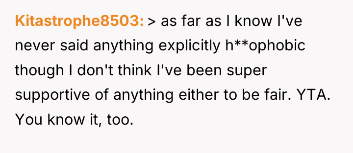 Kitastrophe8503 > as far as I know I've never said...