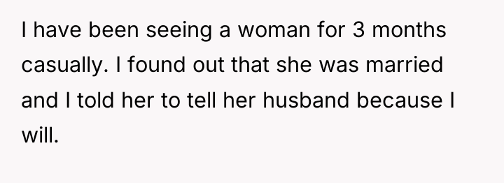 I have been seeing a woman for 3 months casually....