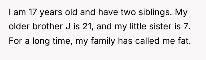 I am 17 years old and have two siblings. My...