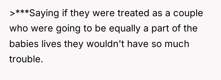 >***Saying if they were treated as a couple who were...