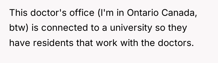 This doctor's office (I'm in Ontario Canada, btw) is connected...