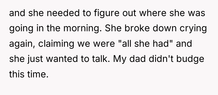 and she needed to figure out where she was going...